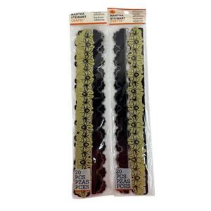 Martha Stewart Crafts Halloween 12" Adhesive Borders Scrapbooking Spiders Lot 2